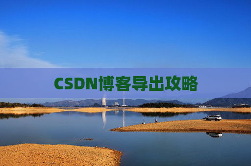 CSDN博客导出攻略